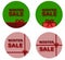 Winter sale buttons