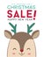 Winter sale design with Reindeer