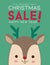 Winter sale design with Reindeer