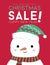 Winter sale design with Snowman