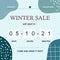 Winter sale Instagram post countdown days