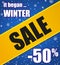 Winter sale poster