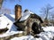 Winter Scene with Cottage Snow Covered in the Skylands New Jersey