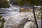 Winter Scene At Lower Tahquamenon Falls In Michigan