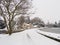 Winter Scene, Melbourne, Derbyshire