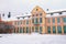 Winter scenery of Abbots\' Palace in Oliwa
