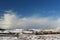 Winter scenery on Shetland Islands