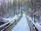 Winter scenes at south mountain state park in north carolina