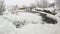 Winter scenic of the River Krynka, Donetsk region, Ukraine. Full HD