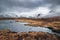 Winter Scottish Highlands landscape - Rannoch Moor.