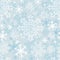 Winter seamless Pattern with beautiful Snowflakes