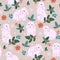 Winter seamless pattern with rabbits, snowflakes and holly. Vector graphics