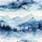 A winter seamless pattern scene