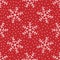 Winter seamless pattern with snowflakes drawn by hand. Grunge, sketch, watercolor.