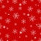 Winter seamless pattern with snowflakes and sparkles.