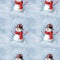 winter seamless pattern with snowman, holiday wallpaper, bright background with cartoon character