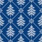 Winter seamless wool texture. Vector illustration with christmas trees