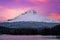 Winter season,Mount Hood Trillium Lake at sunset, National Forest, Oregon,USA