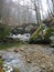 Winter season, River in Luxembourg, Europe