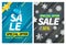 Winter season vertical sale special offer banners