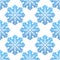 Winter semless pattern with blue