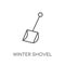 winter Shovel linear icon. Modern outline winter Shovel logo con