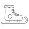 Winter skates icon, outline style