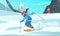 Winter Ski Resort Cartoon Composition