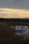 Winter Skies Over Shapwick Nature Reserve, Somerset, UK