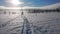 Winter skiing adventure in Lappland