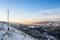 Winter skitour trekking Beskidy mountains