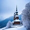 winter snow church architecture landscape cold tree sky