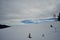 Winter snow covered mountain peaks in Europe near the spitzstein - gogglalm Tirol