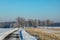 Winter and snow in Gulpen, a village in the bocage landscape of South Limburg, the Netherlands