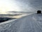 Winter snow idyll along the toboggan run / Kronberg Schlittelweg / on the Kronberg mountain in the Swiss Appenzell Alps massif