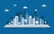 Winter Snow Tree Snowfall City Building Landscape Illustration