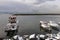 Winter and snow view from the marmara sea in istanbul