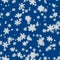 Winter snowfall blue seamless pattern texture
