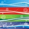 Winter snowflake banners
