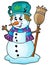 Winter snowman theme image 6