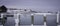 Winter Snowscape over the Peaceful Marina in the Morning