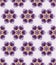 Winter snowy daisy tie dye flower stripe background. Seamless pattern wax print bleached resist background. Purple lilac dip dyed