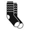 Winter socks icon, simple style