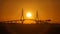 Winter solstice sunset over 1812 Constitution Bridge Time-Lapse Cadiz Spain