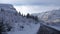 Winter splendor on Trollstigen road in snow in Norway