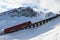 Winter sport: Davos Parsenn cable car transport up to Parsenn mountains
