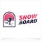 Winter Sport Logo. Snowboarding Logo Design Template