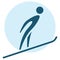 Winter sport - Ski jumping icon