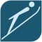 Winter sport - Ski jumping icon