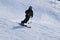 Winter sport: Telemark skiing at the Jakobshorn in Davos, Swiss Alps